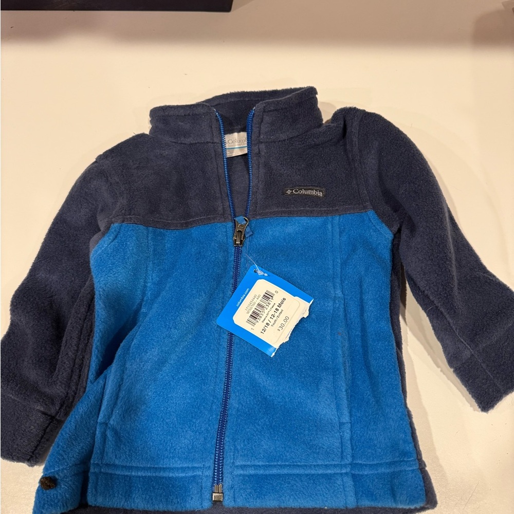 Columbia Two-Tone Blue Fleece Jacket